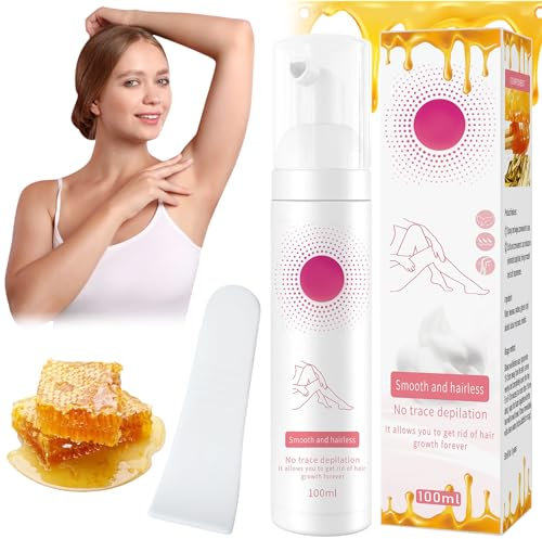 GAROMIA Haarentfernungs Schaumspray 100ml Body enthaarungsspray fraue Schaum Haarentfernungsspray Body haarentfernung schaumSpray, Enthaarungsschaum RemovalSpray Für Arme,Achseln Und Beine