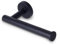 Black Toilet Roll Holder Wall Mounted Rust Free Waterproof SUS 304 Stainless Steel Toilet Roll Holder Screw Mount Paper Loo Roll Holder Sturdy Tissue Toiletroll Holder - With Fixtures & Manual