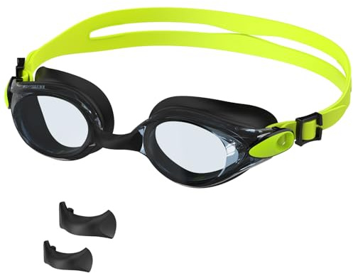 Ambienden Occhialini Nuoto Unisex, Antiappannamento Impermeabili Anti UV Occhialini Piscina Uomo/Donna, Visione Nitida Comodi Da Indossare Per Il Nuotare All'Aperto/Al Chiuso