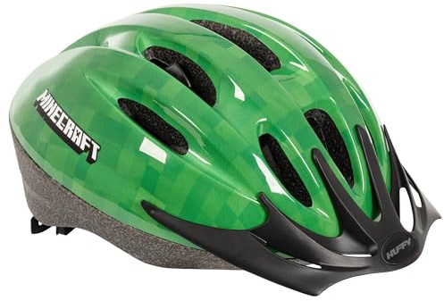 Minecraft Casco de Bicicleta para niños 3+, Verde, Talla única