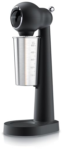 Arendo - Drink Mixer - Eiweiß Shaker - Getränkemixer - elektrischer Standmixer - 500 ml Becher - 22.000 U min - 2 Geschwindigkeitsstufen - Fitness Protein Drinks Smoothies Milchshakes Cocktails