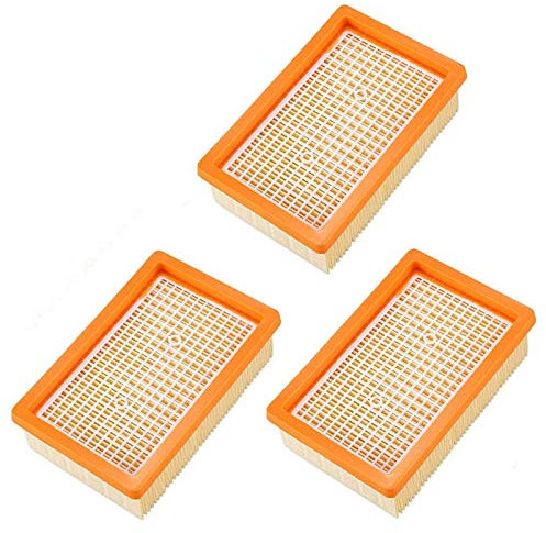 Bestlymood 3 PIèCES SéRies Aspirateur Remplacement du Filtre pour KARCHER Plissé Plat MV4 MV5 MV6 WD4 WD5 WD6 P Premium WD5
