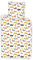 BrandMac ApS Bettwäsche Tiere für Babys oder Kleinkinder – Bettbezug 100 x 135 cm + Kissenbezug 40 x 60 cm, Katze, Hund, Kuh, Nilpferd ...