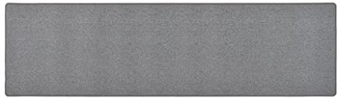 vidaXL Teppichläufer Teppich Läufer Flurteppich Küchenläufer Küchenmatte Wohnzimmerteppich Küche Flur Schlafzimmer Dunkelgrau 80x300cm Nadelvlies