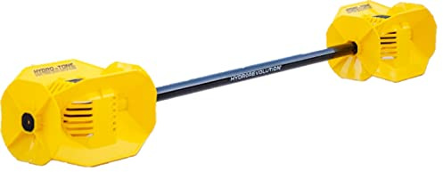 Hydro-Tone Maximum Resistance Aquatic Barbell | Water Weights for Pool Exercise | Bells Detach for use as Pool Dumbbells | Quick Start Guide