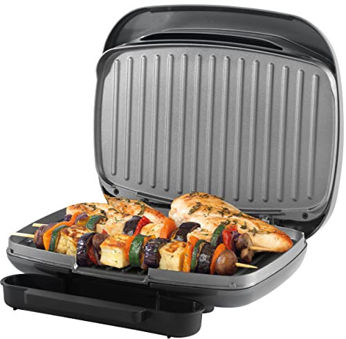 Petra GrilSanté, Gril Panini et Appareil Croque Monsieur Multifonction, Machine à Panini avec Plaque Antiadhésive, Température Automatique, Bac Récupérateur Amovible, Cuisson Saine Sans Huile