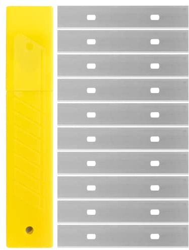 Bates- Replacement Scraper Blades, 4 Inch, 60 Pcs, Scraper Blades, Floor Scrapper Blade, Replacement Razor Blades, Carbon Steel Razor Blades, Paint Scraper Blades, 4 Inch Scraper Blades