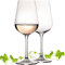 IMPERIAL - Set di 2 bicchieri da vino bianco Brcelona, in vetro di Crystalline, lavabili in lavastoviglie