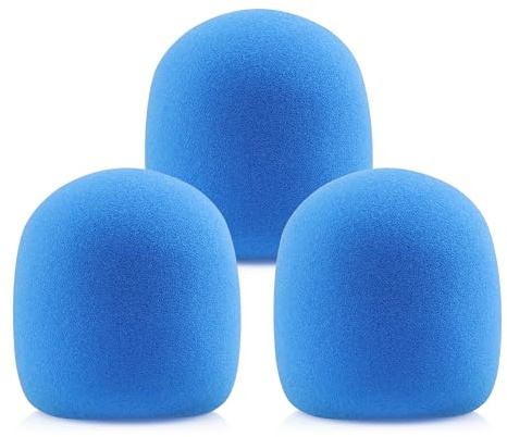 LEFXMOPHY Shure Microphone Foam Sky Blue Mic Shielding for Shure Sm58 Cover