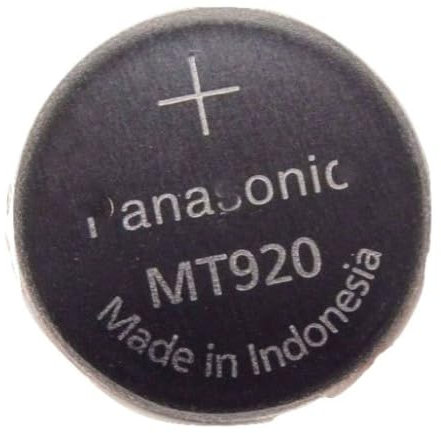 Batteria ricaricabile orologio litio accumulatore MT920 Panasoni c senza LAMELLE Confezione Bulk (no blister)