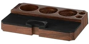 Kaffe bryggare espresso tamping pad multifunktionell tamping bas kaffehandtag hållare 51/53/58 mm träfiber