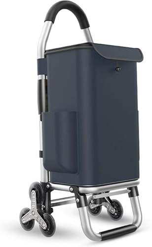Trappklättring handlastbil med 6 tysta hjul, ergonomisk design för enkel transport i trappor och trottoarkanter, perfekt för att flytta tunga lådor och utrustning