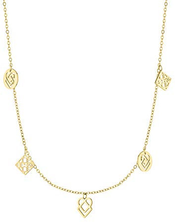 Liebeskind Berlin Halskette mit Anhänger aus Edelstahl (Gold)