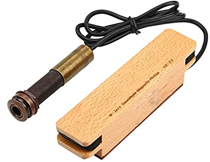 SPYMINNPOO Gitarren Tonabnehmer, Hochwertig und Langlebig, Passiver Magnetischer Set, 6,35 mm Stecker, fr Akustische Gitarren, professionelle Musiker und Home Studio