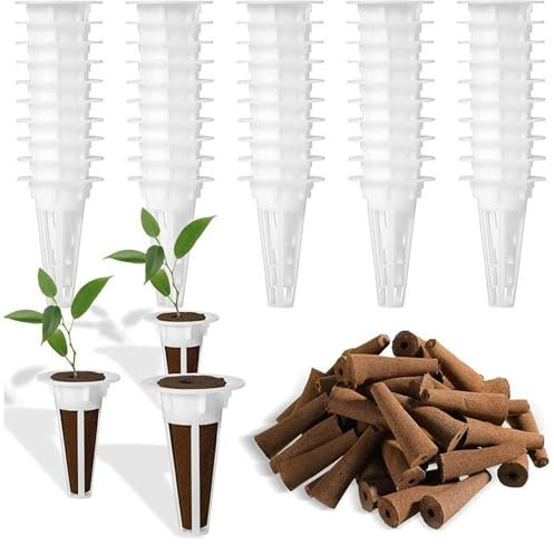 Tnfeeon Kit di Capsule di Semi Idroponici di Coltivazione Riutilizzabile Fuori Suolo Alta capacità di Assorbimento dell'Acqua con Spugne per Coltivazione Cesti Kit di