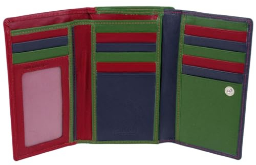 Golunski Leather Ladies Purse/Wallet RFID Protected-Nevada Multi