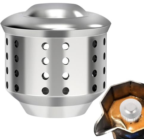 Generic Paraspruzzi per Lavello, Paraspruzzi per Pentole, Copertura a Prova di Schizzi per Caffettiera in Acciaio Inox, Accessorio per Macchina da Caffè Argento