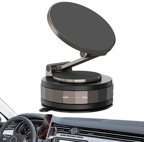 Générique Porte-téléphonie magnétique sous Vide, Support de téléphone d' sous Vide - Support magnétique de téléphone Portable Non glissé réglable | Accessoires multifonctionnels de Automobile pour la