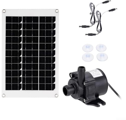 Solar Fountain Pump with Pond Filter Kit, 50W 350L/h Solar Water Fountain Pump, Pond Filters for Outdoor Ponds Bird Baths DIY Water Feature