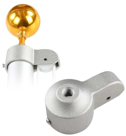 ZHYUAN Polea de asta de Bandera, Polea de asta de Aluminio, Mástil para Bandera de camión, Tapa de asta de Bandera de camión, Polea para mástil, Accesorios Superiores para asta de Bandera, con polea