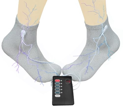 Sexuelle Elektrostimulation Elektroschock Elektroden Socken Elektrosex Fingerhandschuh bdsm Elektro Fingervibrator klitoris Stimulation G-Punkt Massage Handschuh (Elektro socken)