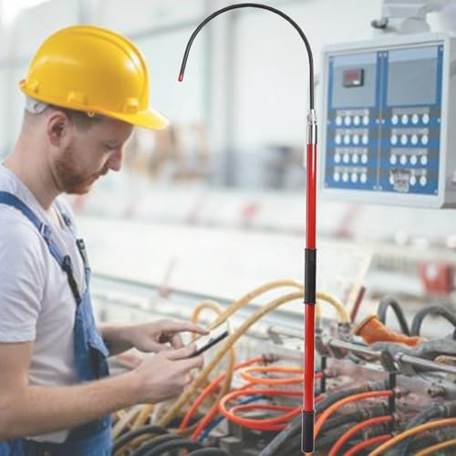 Räddningskrok - 10 Kv 35kv 220 Kv Högspänningsisolerad Räddningskrok -Elektrisk Säkerhet Livräddande Dragstång - Säkerhetsräddningsverktyg - För Elkraftverkselektriker Brand Red-9.8ft