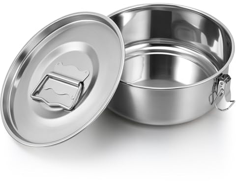 SWETRACE Stampo per Flan in Acciaio Inossidabile Argento, Facile da Usare e Resistente per Uso lungo Termine, la Cottura al Vapore la Preparazione di Dolci come Flan e Budini