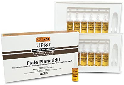 Guam, UPker Planctidil Fläschchen, Adjuvante kosmetische Behandlung zur Vorbeugung von Haarausfall, Made in Italy, Packung mit 12 Fläschchen