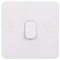 Schneider Electric Lisse 1-Gang 1-Way 10AX Retractive Switch, White