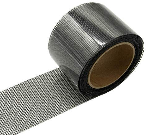 mciskin Screen Patch Repair Kit Fenster und Tür Mesh Repair Tape mit Klebstoff Fiberglas Repair Aufkleber für Löcher und Riss zu verhindern Insekten Invasion (schwarz)