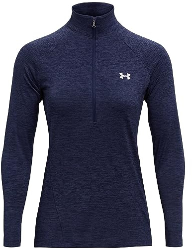 Under Armour Womens Tech Half Zip Top Midnight Navy M