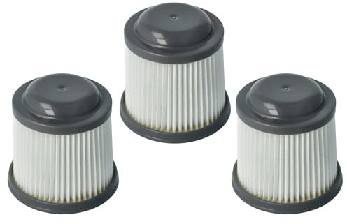 vhbw 3x filtro a pieghe piatte compatibile con Black & Decker Dustbuster Pivot PD1020, PD1020L, PD1420, PD1420LP, PD1820, PD1820L aspirapolvere