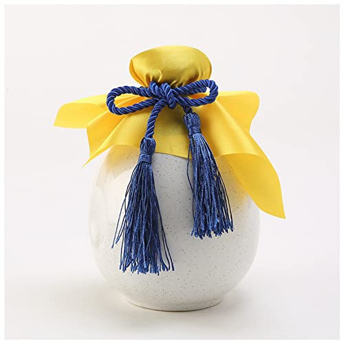 PiurUf Hip Flask 500ml Sake Distribution Wine Pot Liquor Warmer Household Ceramic Creative Ceramic Bottle Barware Flagon Small Stoup Single Pot Hip Flasks For Women (Size : White)