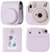 TONYLAIJIANTAO Camera Case Compatible with Fujifilm Instax Mini 12 11 9 8 Instant Camera, PU Leather Carrying Bag with 64 Pockets 2 x 3 Mini Photo Album. (Pink)