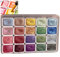 20 Colors Pearlescent Watercolour Paint Set,Metallic Watercolour Paints Set,Gouache Paint Set,Glitter Water Colour Paints Sets,Metallic Watercolours,Shimmer Solid Paint Box For Painting Lover,Set A