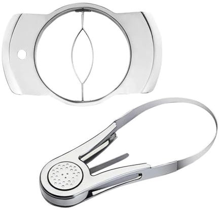 DSDGVDFBV Argento, Affettatrice Mango, Affettatrice Mango in Acciaio Inossidabile Taglierina Portatile Ultra Extra Large Fruit Stone Remover Utilizzata Divisione Vaiolatura Mango Utensile Cucina