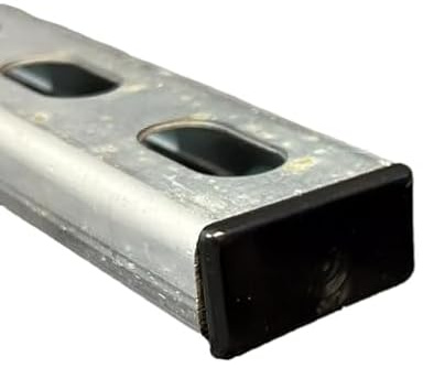 Fasteners Inc. Low Profile Black Plastic Safety End Caps for Unistrut Channel (13/16 x 1-5/8) (100 Count)