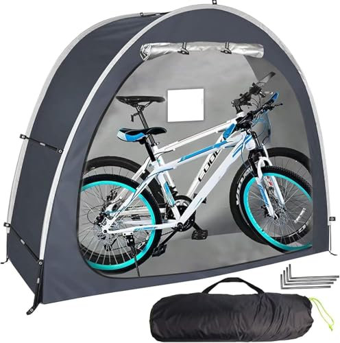 Fahrradzelt Outdoor Lagerung Wasserdicht - Schwerlast Fahrradabdeckungen für 2 Fahrräder - Fahrrad Pop-Up Zelt für Camping, Fahrräder, Motorräder, ATVs, Garage, Reisen
