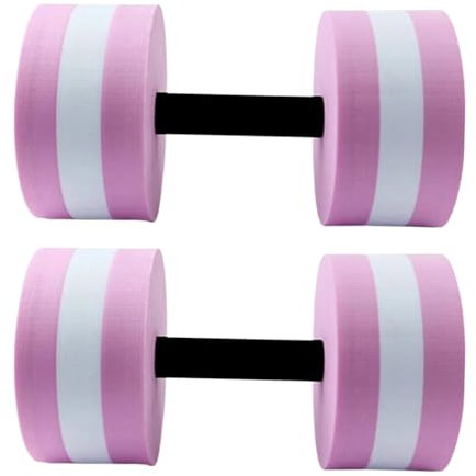Lot de 2 haltères d'aérobic aquatiques pour piscine et fitness - Accessoires de natation - Pour la maison, le fitness et l'extérieur
