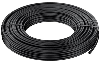 Pawfly 7.5 M Drip Irrigation Tubing 4-6 MM, Blank Distribution Tubing for Drip Irrigation System, Black PE Micro Drip Line, Drip Irrigation Hose Roll for Garden Watering, Drip Irrigation Part