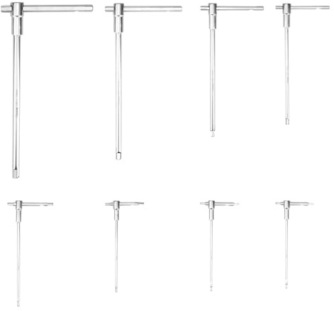 Mocoli Clé Allen 8 PièCes, Six Pans Creux Manche En T Pour Montage DéMontage Et RéParation Acier Au Chrome-Vanadium Crv 2-10 Mm (2/2,5/3/4/5/6/8/10 Mm)