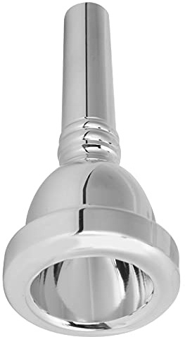 XUXHOU Tenor Horn Mouthpiece Wear-Resistant Copper Material Wide Application 1/2 Inch Diameter (Silver)