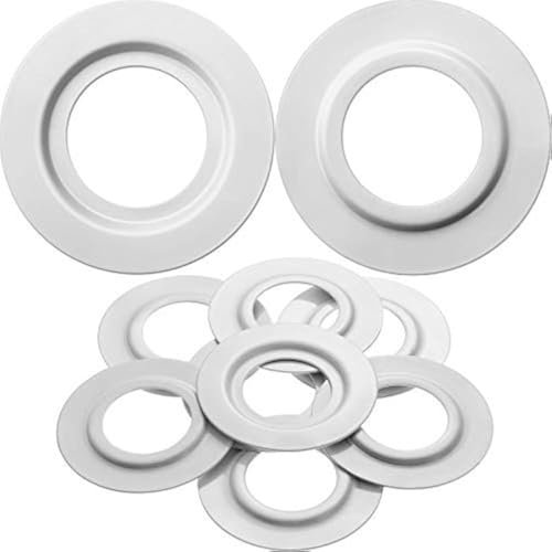 Anello di Riduzione Lampada in Metallo Bianco dell'Ombra per ES/E27 To BC/B22 Convertitore dell'Adattatore Rondella del Paralume della Lampada della Luce della Piastra (8)