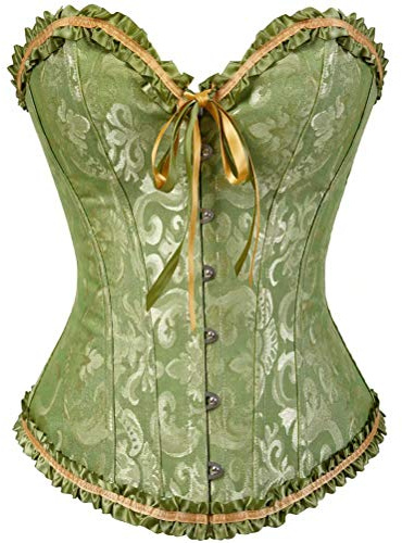 Corset Bustier Femme Sexy Top Lacets Gothique Dentelle Floral Vintage