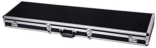 GOPLUS Mallette pour Fusil, Etui pour Arme Longue en Aluminium, Valise à Fusil avec 2 Serrures à Combinaison, Boîte Etanche de Protection pour Rangement, Transport Pratique, 134 x 35 x 12CM (Noir)