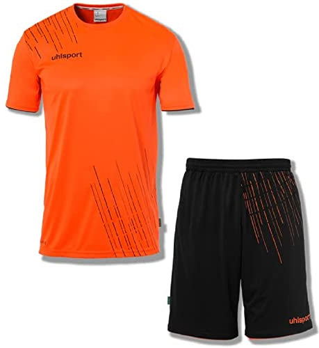 uhlsport Score 26 Fußball Trikot-Set Trikotsatz - Komplettes Fußball-Trikot-Set bestehend aus Trainings-T-Shirt und kurze Trainings-Hose - 10 Varianten verfügbar für Erwachsene und Kinder
