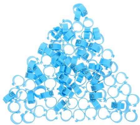 BESPORTBLE 100stücke Taubenbeinringe Aus Abs-Material Kompakt Und Leicht Einfach Zu Tragen Entfernen Für Tauben Und Andere Vögel Packung