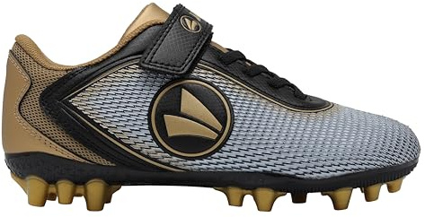 JAKO Garçon Unisex Kinder J-SFG Course Ev Chaussure de Football, Jet Black Rich Gold, 29 EU