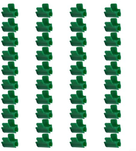 40 morsetti in plastica per piante per serre per tubi da 8 mm, 11 mm, 13 mm, adatti per teloni e tessuti ombreggianti (13 mm)