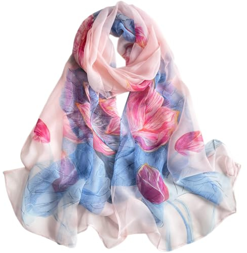 Ladies Scarves Lightweight Clearance Chiffon Scarf for Women Fashion Soft Hijab Long Scarf Wrap Scarves 20A50